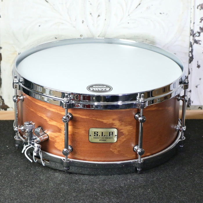 Used Tama SLP Fat Spruce Snare Drum 14X6in