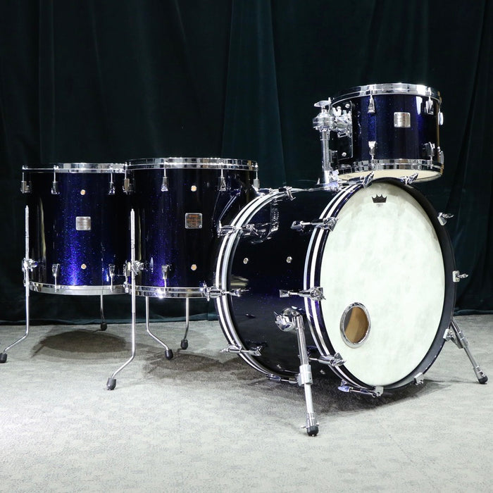 Batterie usagée Yamaha Maple Custom Absolute Nouveau 22-13-16-18po - Deep Blue Sparkle