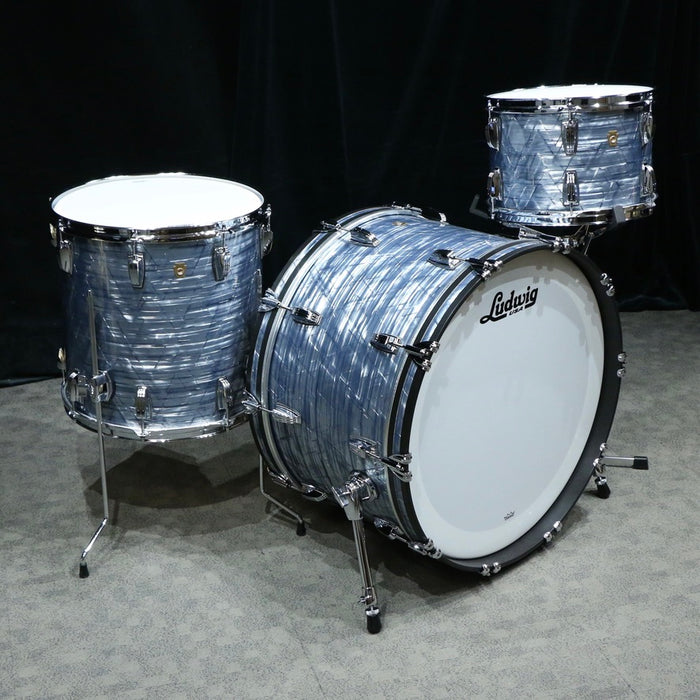 Ludwig Legacy Mahogany Drum Kit 24-13-16in - Sky Blue Pearl
