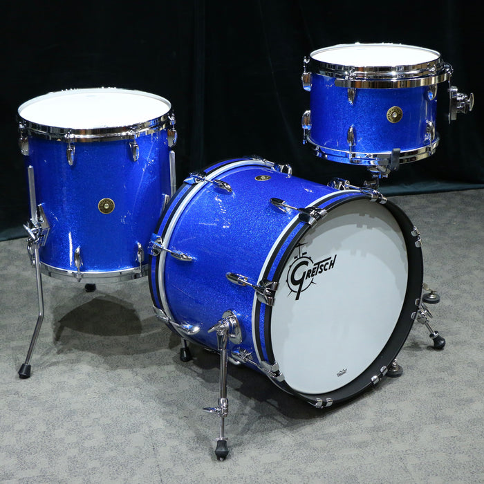 Gretsch USA Custom Drum Kit 18-12-14in - Blue Sparkle