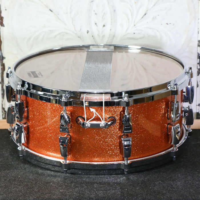 DEMO Yamaha Absolute Hybird Maple Snare Drum 14X6in - Orange Sparkle