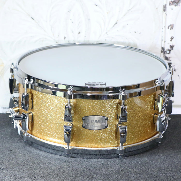 Yamaha Absolute Hybrid Maple Snare Drum 14X6in - Gold Champagne Sparkle