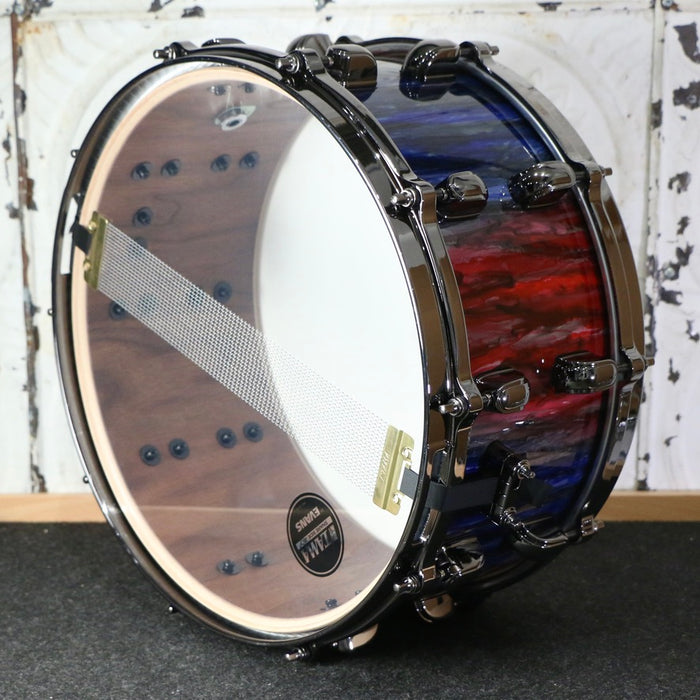 Tama Starclassic G-Walnut/Birch Limited Snare Drum 14X6.5in - Crimson Sapphire Cascade