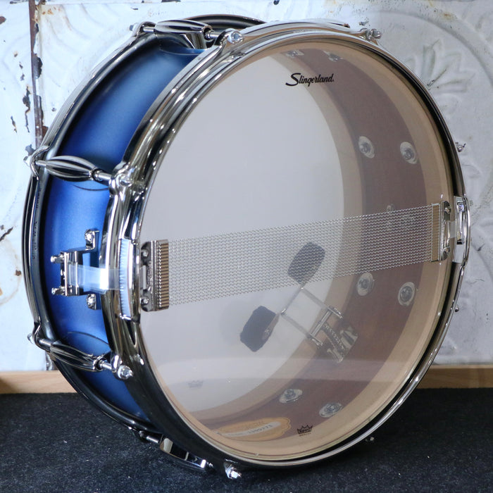 Caisse claire Slingerland Radio King Artist 14X5.5po - Blue & Silver Lacquer