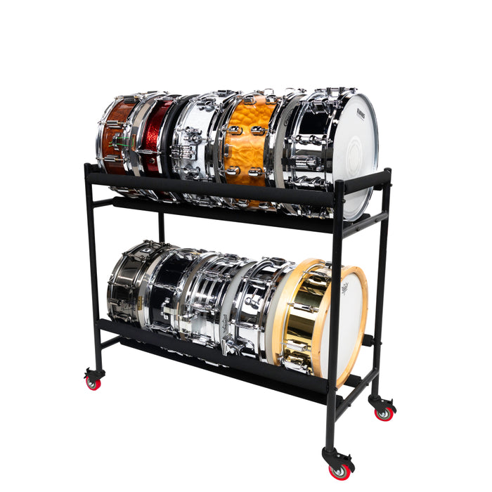 Gator Frameworks Two-Tier Snare Rack with Locking Casters