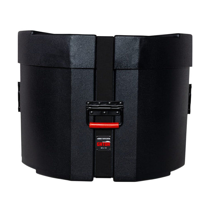 Étui de grosse caisse moulé par rotation Gator Grooves avec rembourrage ; 22 po x 14 po
