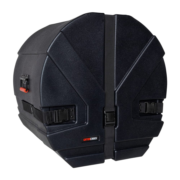 Étui pour grosse caisse Gator Grooves moulé par rotation avec rembourrage ; 22 x 16 po