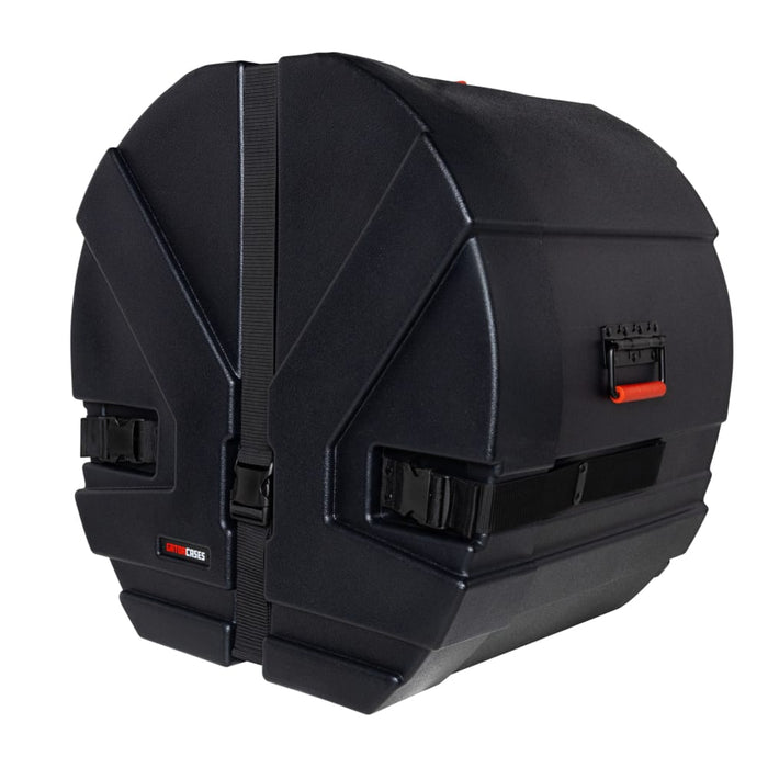 Étui pour grosse caisse Gator Grooves moulé par rotation avec rembourrage ; 22 x 16 po