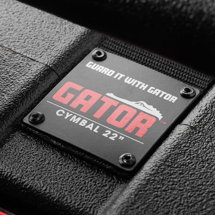 Étui à cymbales Gator Grooves moulé par rotation avec roues en ligne, 22 pouces