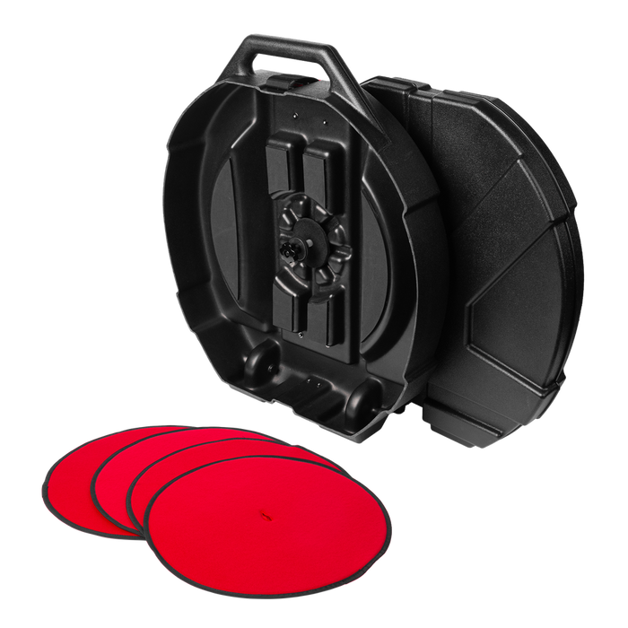 Étui à cymbales Gator Grooves moulé par rotation avec roues en ligne, 22 pouces