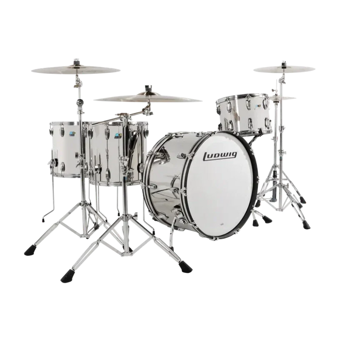 Ludwig Stainless Steel 4pc Zep Drum Set