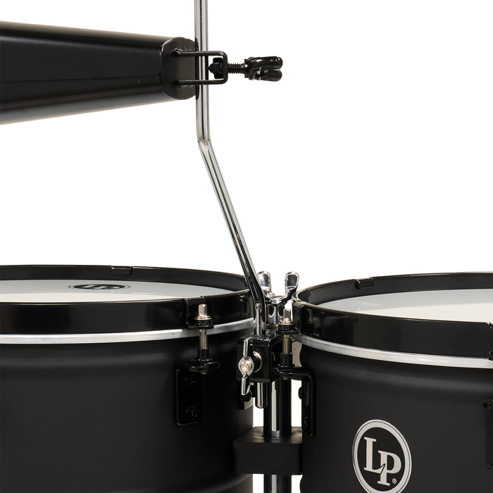 LP City Series Timbales, Black, with Aluminum Stand