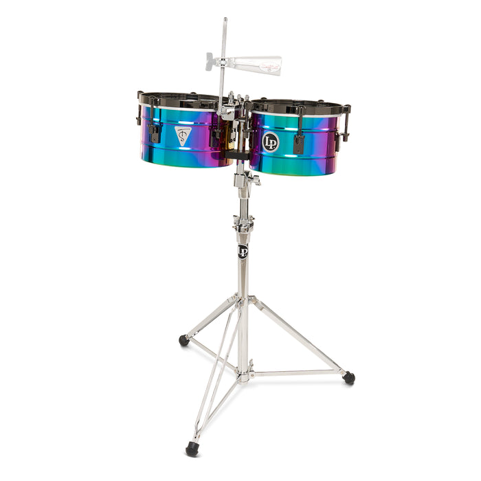 LP Tony Succar Timbalitos, Rainbow avec accastillage nickel noir, 9 ¼ - 10 ¼ po