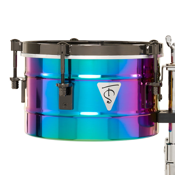 LP Tony Succar Timbalitos, Rainbow avec accastillage nickel noir, 9 ¼ - 10 ¼ po