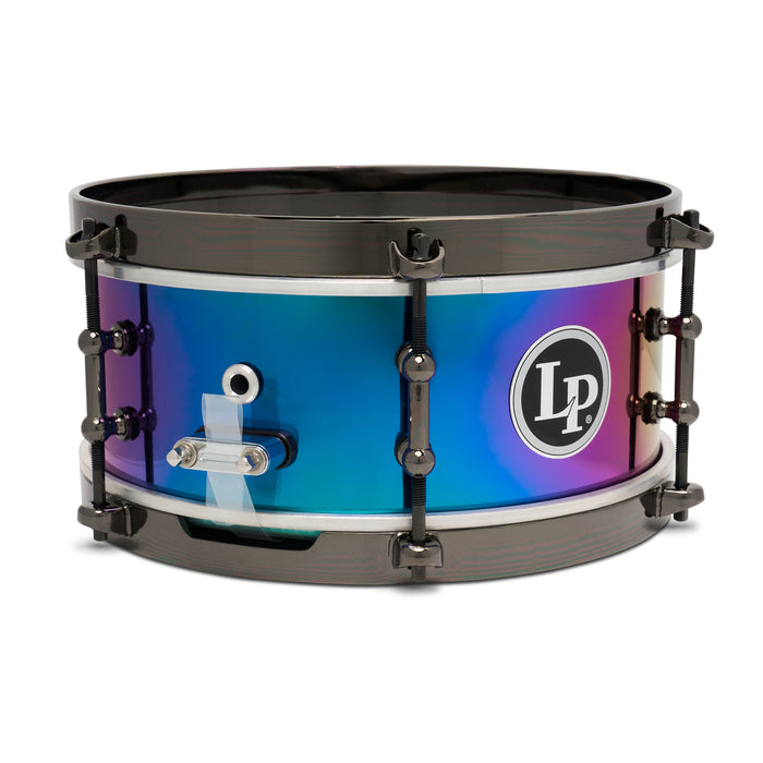 LP Tony Succar Salsa Snare 10X4.5in - Rainbow/Black Nickel