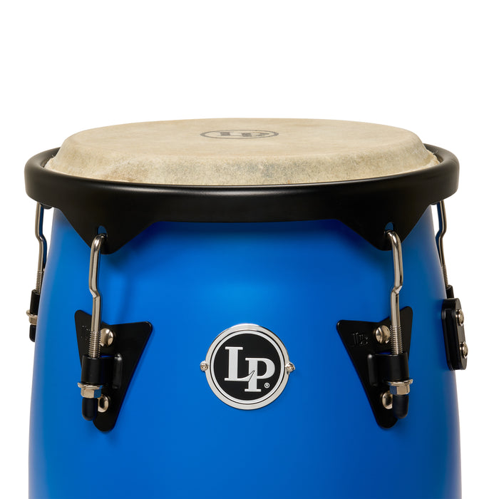 Conga Set LP Discovery II Ultralight Series, bleu course avec accastillage noir, 10-11 pouces