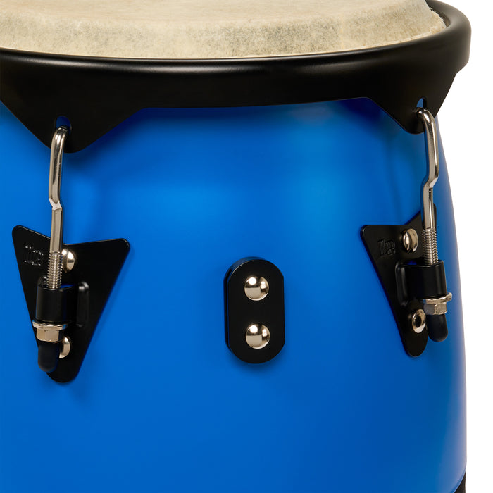 Conga Set LP Discovery II Ultralight Series, bleu course avec accastillage noir, 10-11 pouces