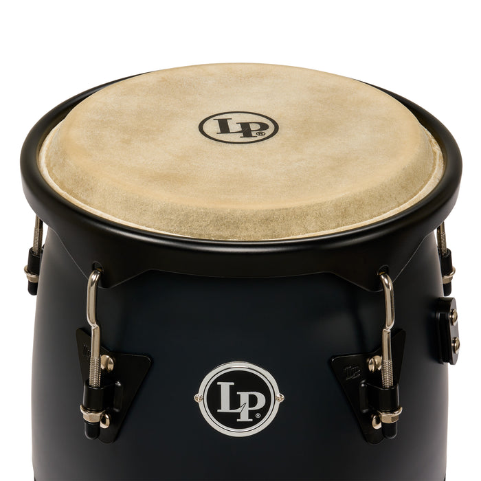 LP Discovery II Ultralight Series Conga Set, Onyx w/ Black HW, 10-11po