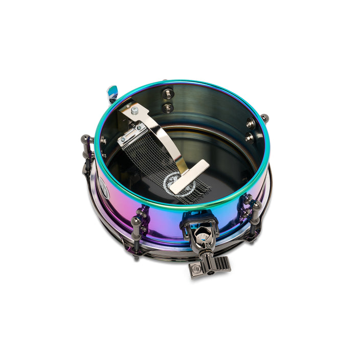 Caisse claire LP Tony Succar Micro Snare, Rainbow avec accastillage nickel noir, 8 pouces