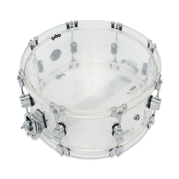 Concept Acrylic Clear CR HW 6.5x14 Snare Drum