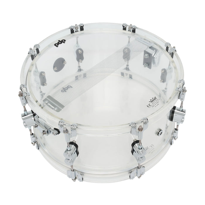 Concept Acrylic Clear CR HW 6.5x14 Snare Drum