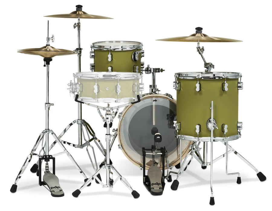PDP Concept Maple Shell Pack Satin Olive CR HW Bop