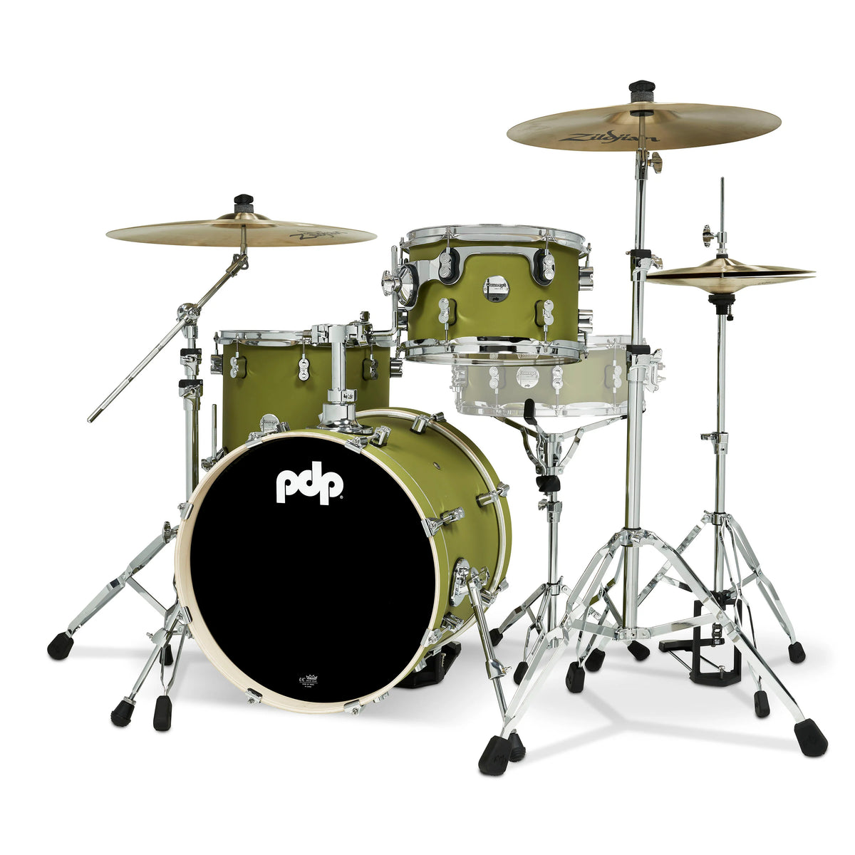 PDP Concept Maple Shell Pack Satin Olive CR HW Bop - — Timpano-percussion