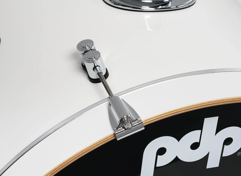 PDP Concept Maple Shell Pack, 7pc, 22" PEARLESCENT WHITE - Chrome Hardware
