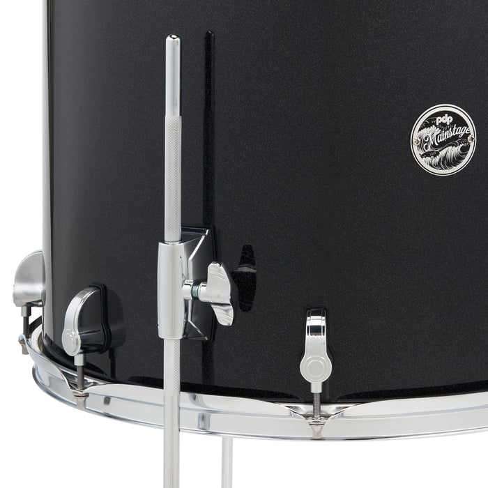 PDP Mainstage Black Sparkle Drum Kit w/HW, Paiste 101, throne