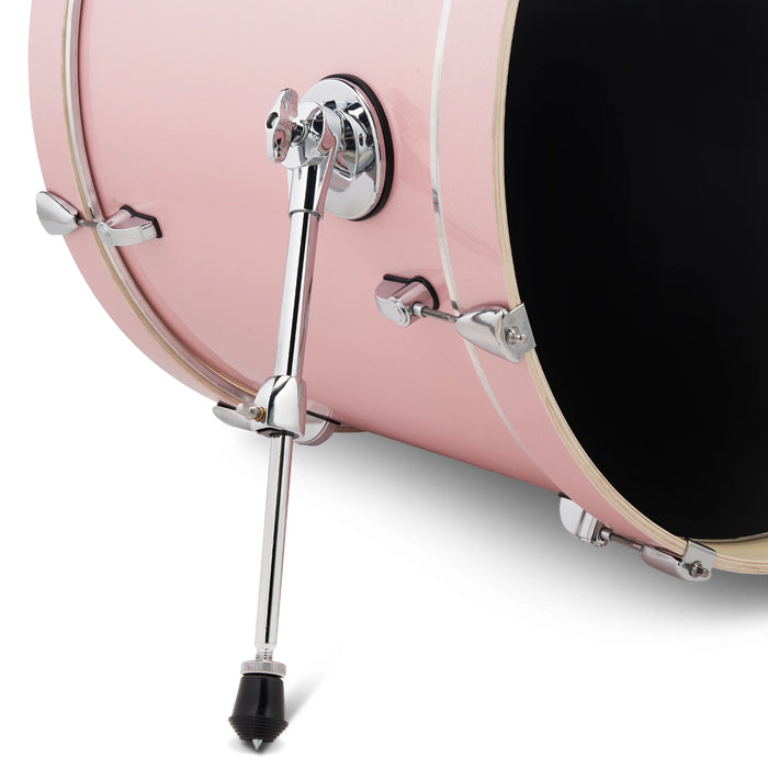 PDP Mainstage Twisted Rose Sparkle Drum Kit with hardware and Paiste 101 Cym Pack and throne