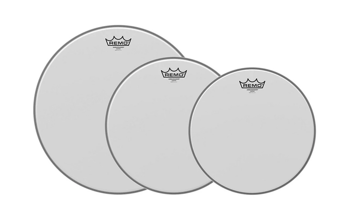 Pack de peaux Remo Tom (10-12-14 pouces,  Coated BA)