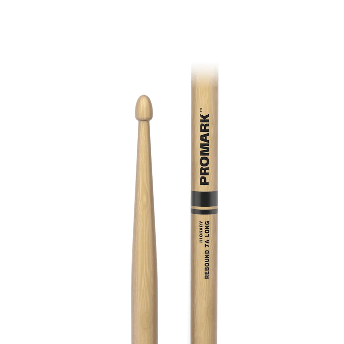 Baguettes de batterie ProMark Rebound 7A Long en hickory laqué