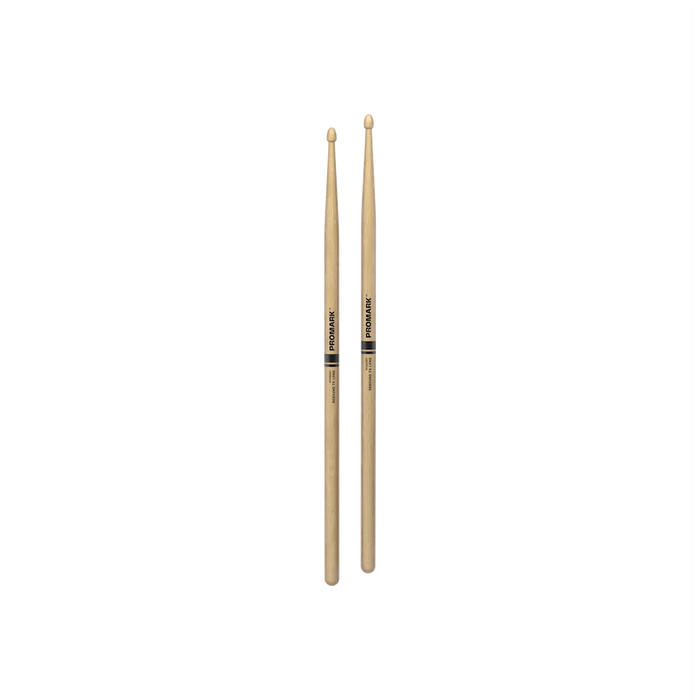 Baguettes de batterie ProMark Rebound 7A Long en hickory laqué