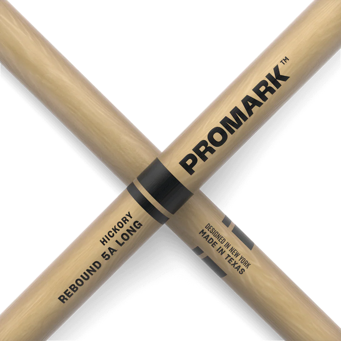 ProMark Forward 5A Long Drum Sticks Lacquered Hickory