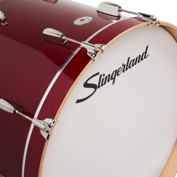 Slingerland Studio King Outfit 8x12 14x14 14x18 Royal Crimson Red Lacquer