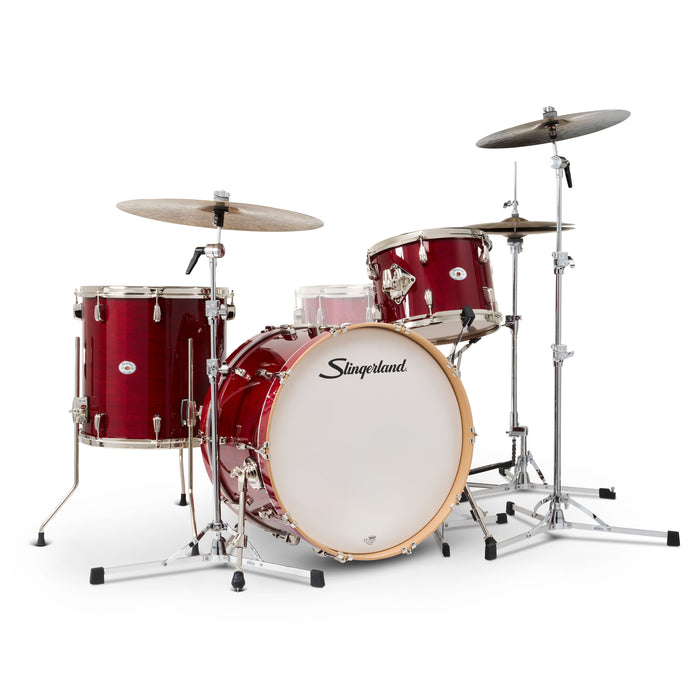 Slingerland Studio King 9x13 16x16 14x22 Royal Crimson drum kit