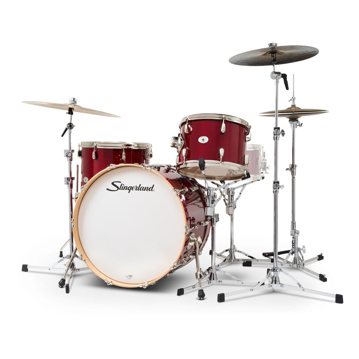 Slingerland Studio King 9x13 16x16 14x22 Royal Crimson drum kit