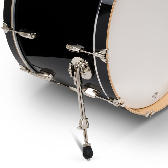 Slingerland Studio King 7x10 8x12 16x16 16x22 Del Norte Black drum kit