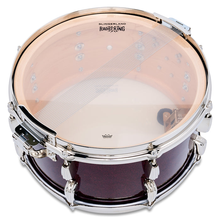 Slingerland Radio King Snare Drum 7x14in Maroon Glass