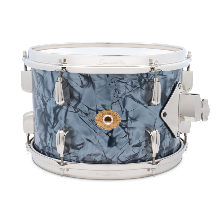 Slingerland Radio King Tom 12x8in - Black Diamond Pearl Wrap - Timpano-percussion