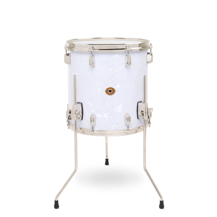 Slingerland Radio King Floor Tom 14x14in - White Marine Pearl Wrap - Timpano-percussion