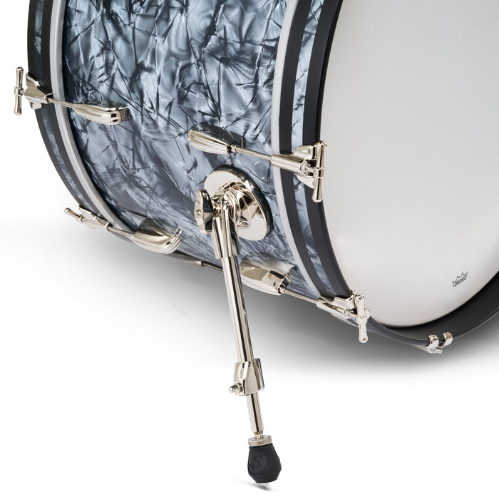 Slingerland Radio King Bass Drum 18x14in - Black Diamond Pearl Wrap - Timpano-percussion