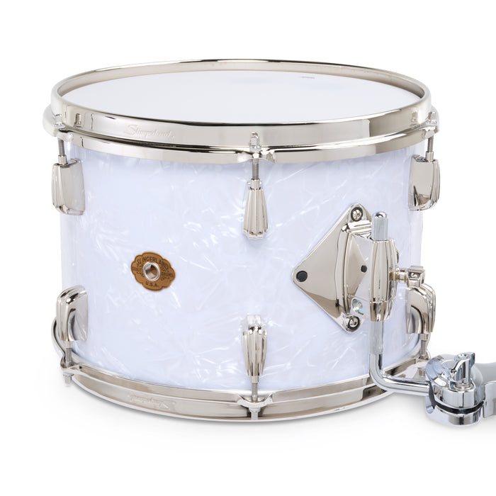 Slingerland Radio King Outfit Drum Kit 22-10-12-16x14in - White Marine Pearl Wrap - Timpano-percussion