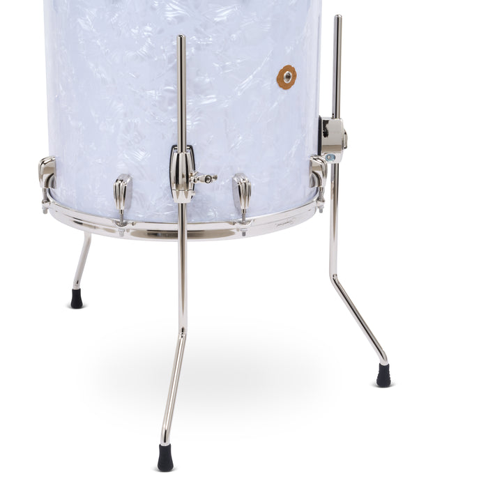 Slingerland Radio King Outfit Dru Kit 24-13-16in - White Marine Pearl Wrap - Timpano-percussion