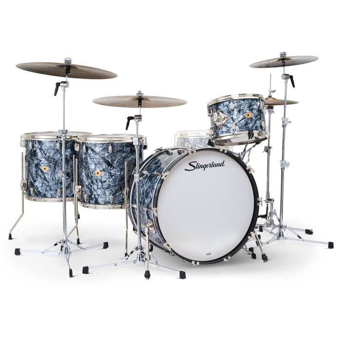 Batterie Slingerland Radio King 9x13 16x16 16x18 14x24 Black Diamond Pearl