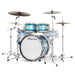 Slingerland Radio King Outfit Drum Kit 22-10-12-16in - Blue and Silver Lacquer - Timpano-percussion