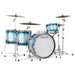 Slingerland Radio King Outfit Drum Kit 24-13-16-18in - Blue and Silver Lacquer - Timpano-percussion