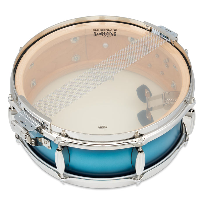 Slingerland LE Radio King Snare Drum 14X5in - Blue & Silver - Timpano-percussion