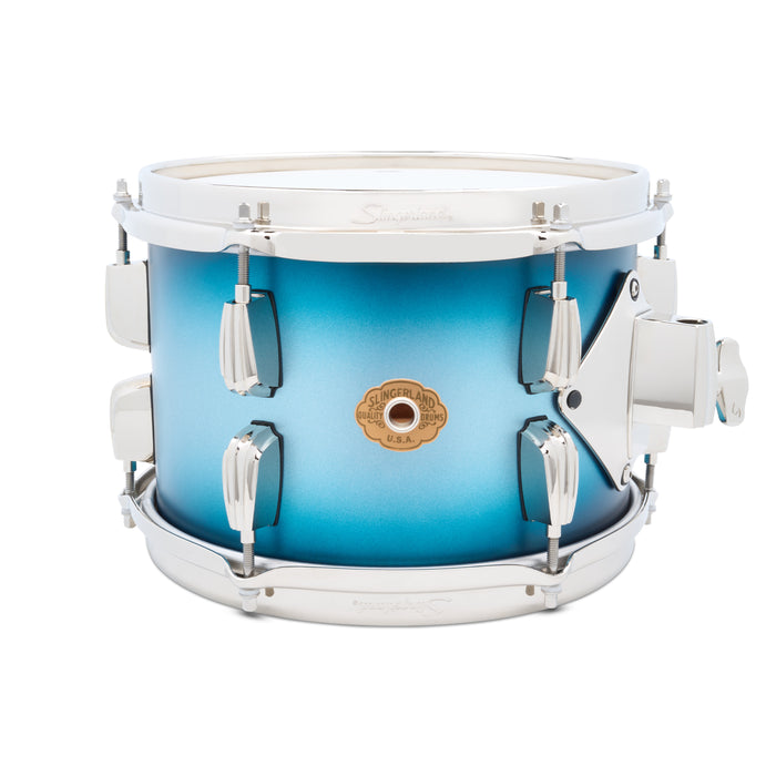 Slingerland Radio King Tom 10x7in - Blue and Silver Lacquer - Timpano-percussion