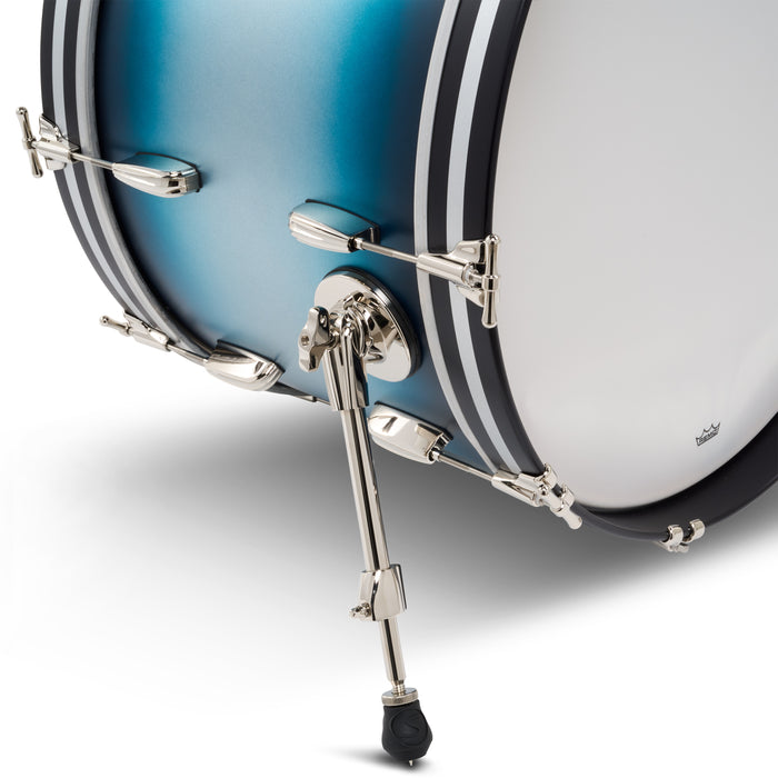 Slingerland Radio King Bass Drum 20x14in - Blue and Silver Lacquer - Timpano-percussion